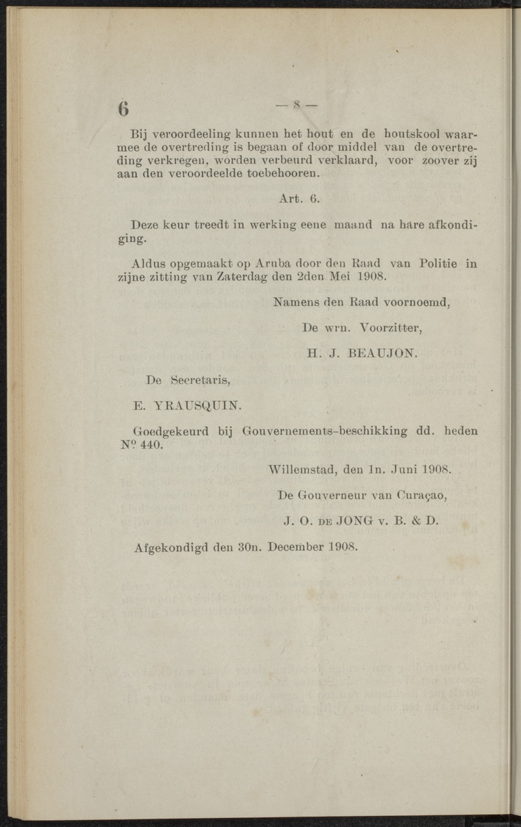 Publicatieblad van Curaçao en onderhoorigheden, behelzende de publicatien, notificatien, reglementen ... voor die bezittingen uitgevaardigd in de jaren .. - 