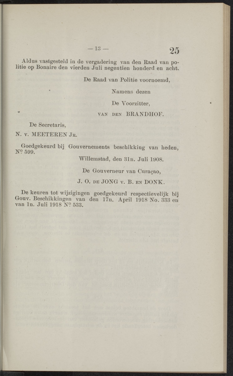 Publicatieblad van Curaçao en onderhoorigheden, behelzende de publicatien, notificatien, reglementen ... voor die bezittingen uitgevaardigd in de jaren .. - 
