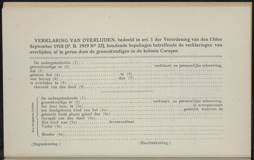 Publicatieblad van Curaçao en onderhoorigheden, behelzende de publicatien, notificatien, reglementen ... voor die bezittingen uitgevaardigd in de jaren .. - 