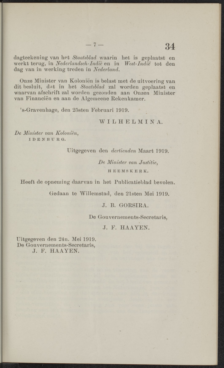 Publicatieblad van Curaçao en onderhoorigheden, behelzende de publicatien, notificatien, reglementen ... voor die bezittingen uitgevaardigd in de jaren .. - 