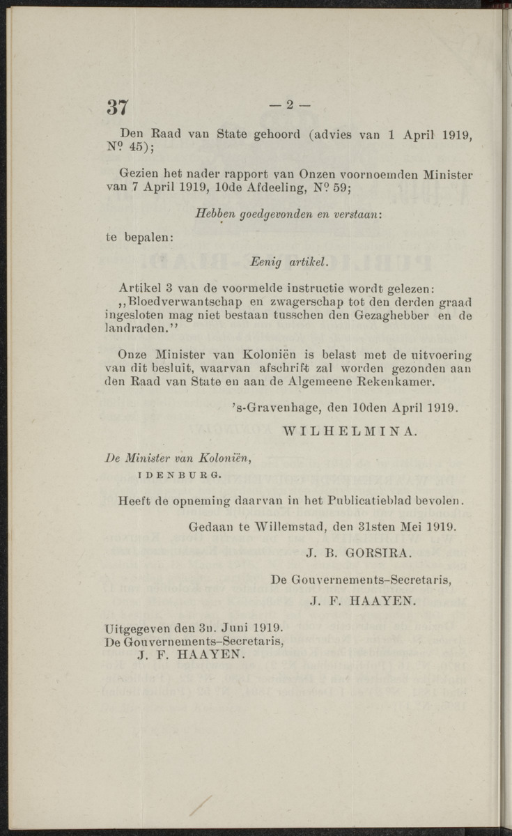 Publicatieblad van Curaçao en onderhoorigheden, behelzende de publicatien, notificatien, reglementen ... voor die bezittingen uitgevaardigd in de jaren .. - 