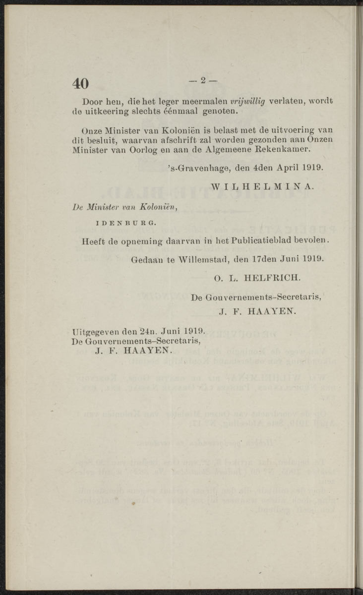 Publicatieblad van Curaçao en onderhoorigheden, behelzende de publicatien, notificatien, reglementen ... voor die bezittingen uitgevaardigd in de jaren .. - 