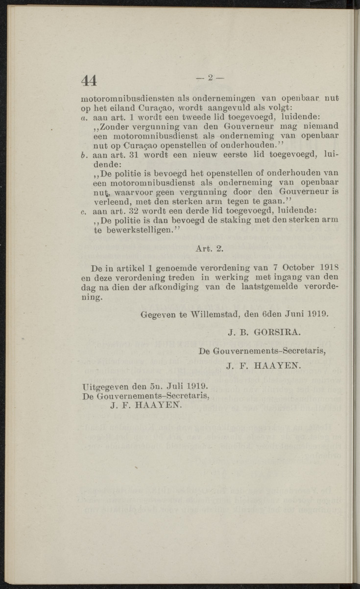 Publicatieblad van Curaçao en onderhoorigheden, behelzende de publicatien, notificatien, reglementen ... voor die bezittingen uitgevaardigd in de jaren .. - 