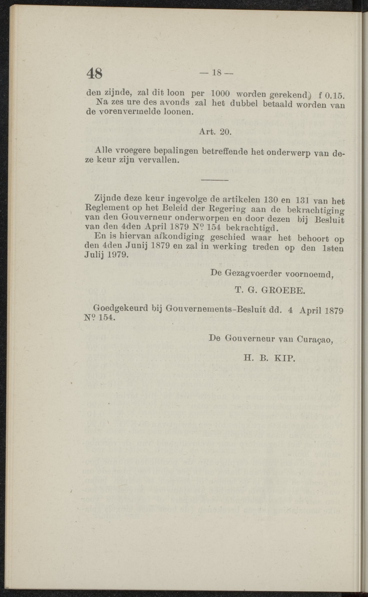 Publicatieblad van Curaçao en onderhoorigheden, behelzende de publicatien, notificatien, reglementen ... voor die bezittingen uitgevaardigd in de jaren .. - 