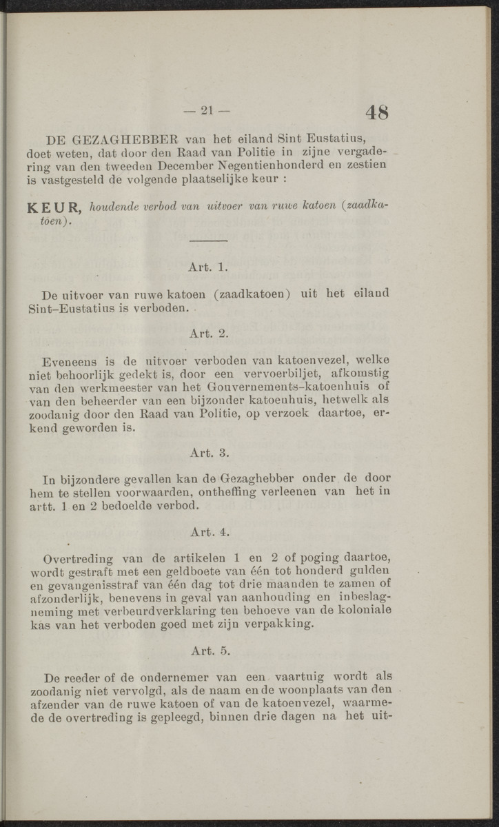 Publicatieblad van Curaçao en onderhoorigheden, behelzende de publicatien, notificatien, reglementen ... voor die bezittingen uitgevaardigd in de jaren .. - 