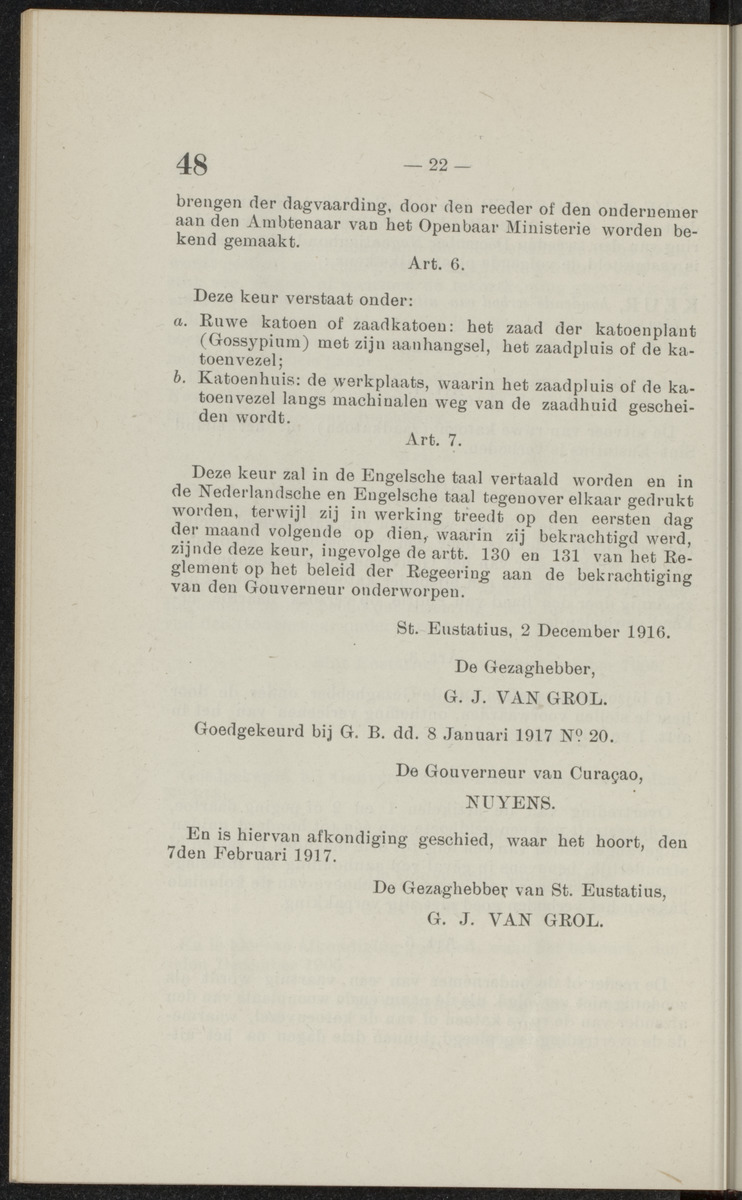 Publicatieblad van Curaçao en onderhoorigheden, behelzende de publicatien, notificatien, reglementen ... voor die bezittingen uitgevaardigd in de jaren .. - 