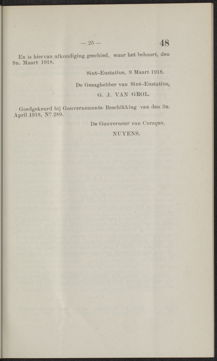Publicatieblad van Curaçao en onderhoorigheden, behelzende de publicatien, notificatien, reglementen ... voor die bezittingen uitgevaardigd in de jaren .. - 