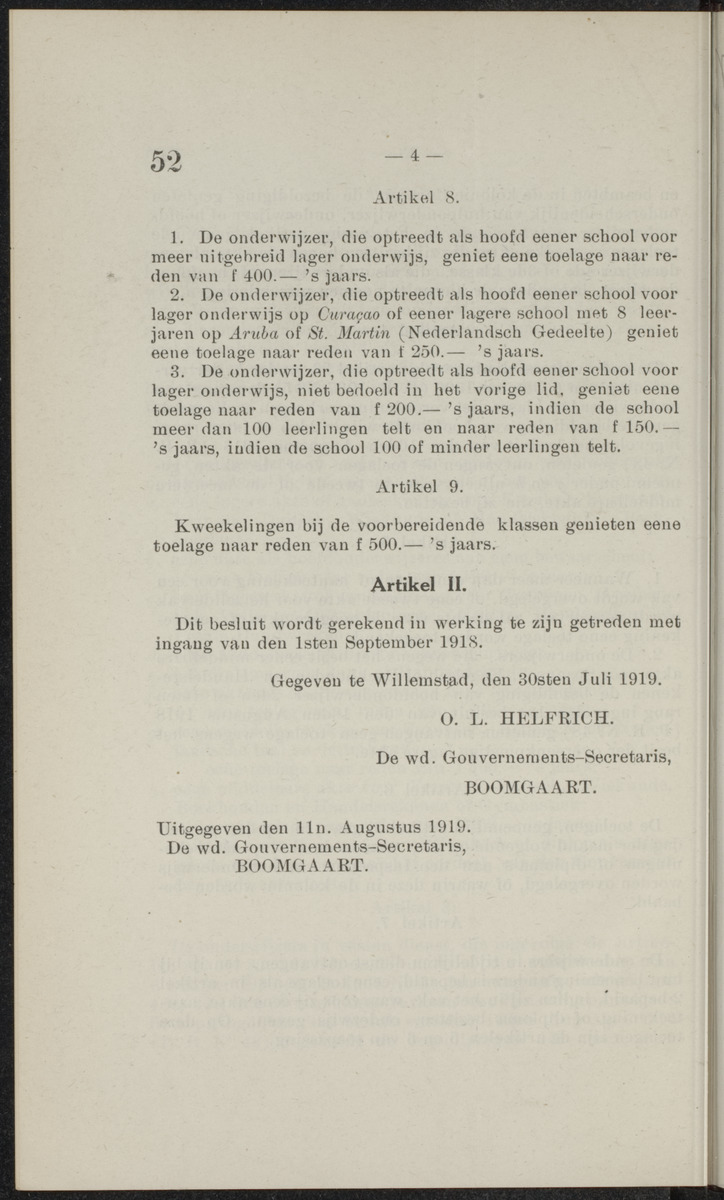 Publicatieblad van Curaçao en onderhoorigheden, behelzende de publicatien, notificatien, reglementen ... voor die bezittingen uitgevaardigd in de jaren .. - 