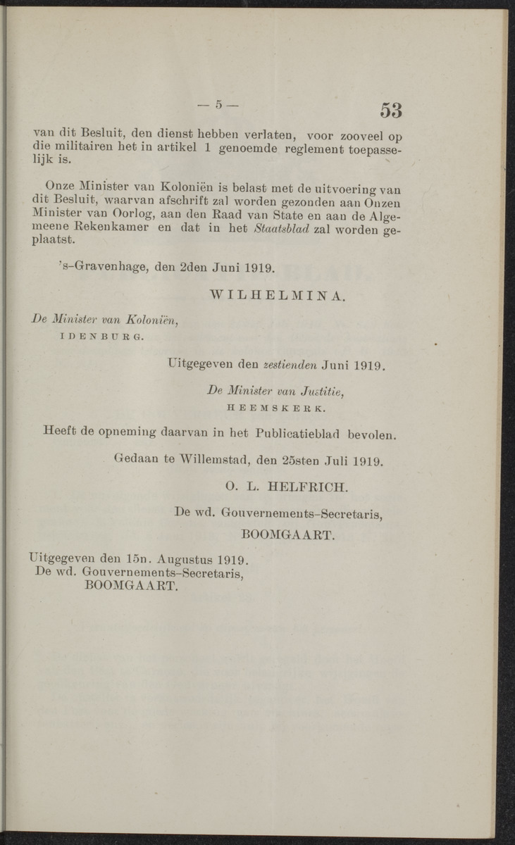 Publicatieblad van Curaçao en onderhoorigheden, behelzende de publicatien, notificatien, reglementen ... voor die bezittingen uitgevaardigd in de jaren .. - 
