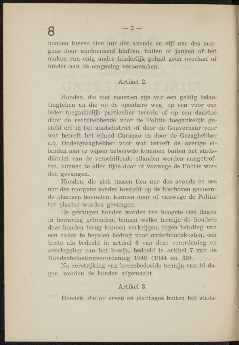 Publicatieblad van Curaçao en onderhoorigheden, behelzende de publicatien, notificatien, reglementen ... voor die bezittingen uitgevaardigd in de jaren .. - 