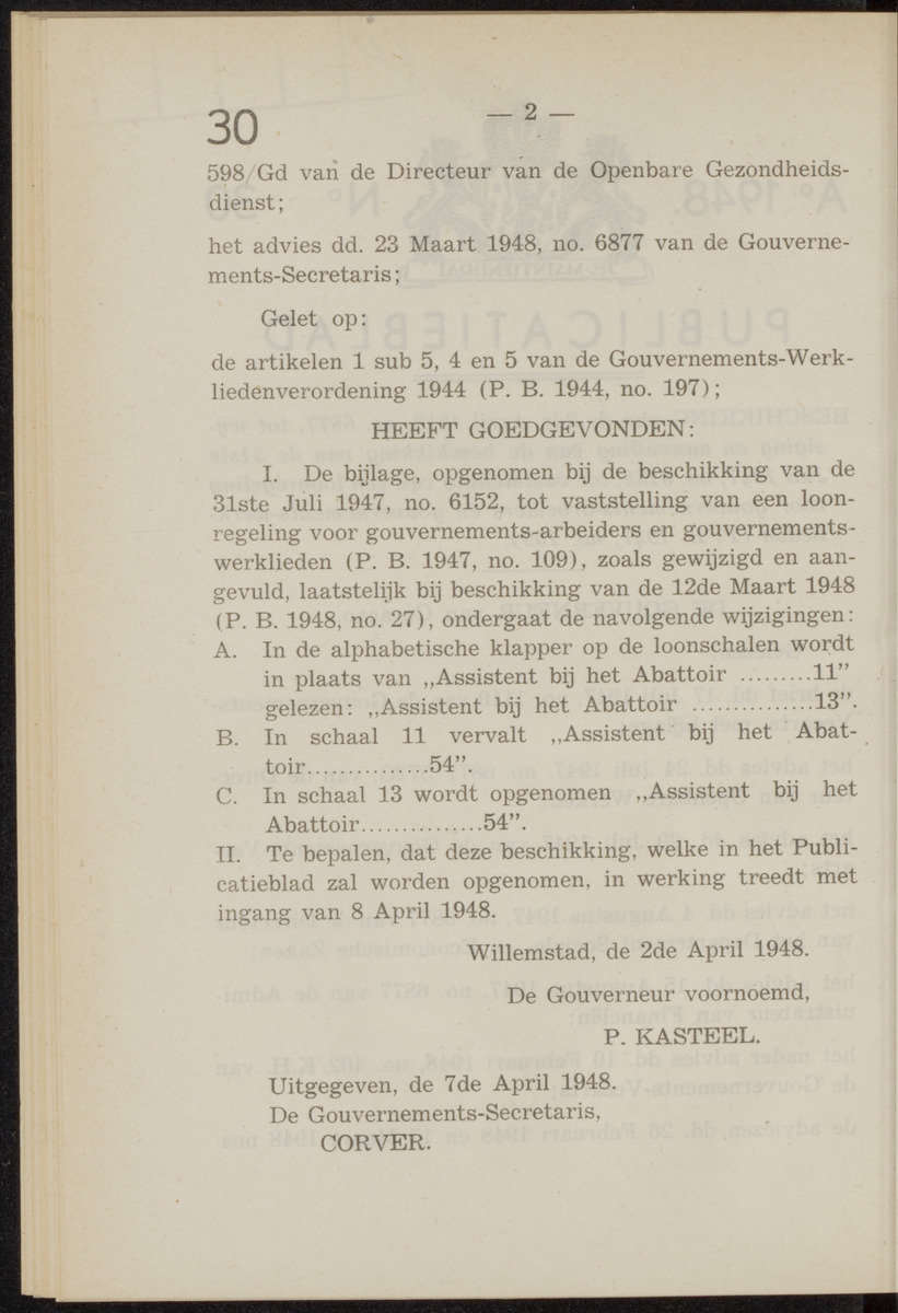 Publicatieblad van Curaçao en onderhoorigheden, behelzende de publicatien, notificatien, reglementen ... voor die bezittingen uitgevaardigd in de jaren .. - 