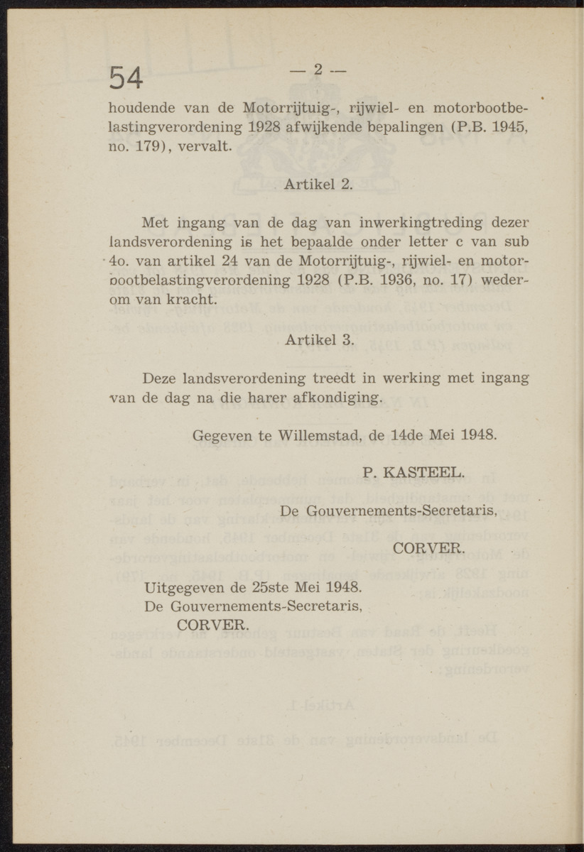 Publicatieblad van Curaçao en onderhoorigheden, behelzende de publicatien, notificatien, reglementen ... voor die bezittingen uitgevaardigd in de jaren .. - 