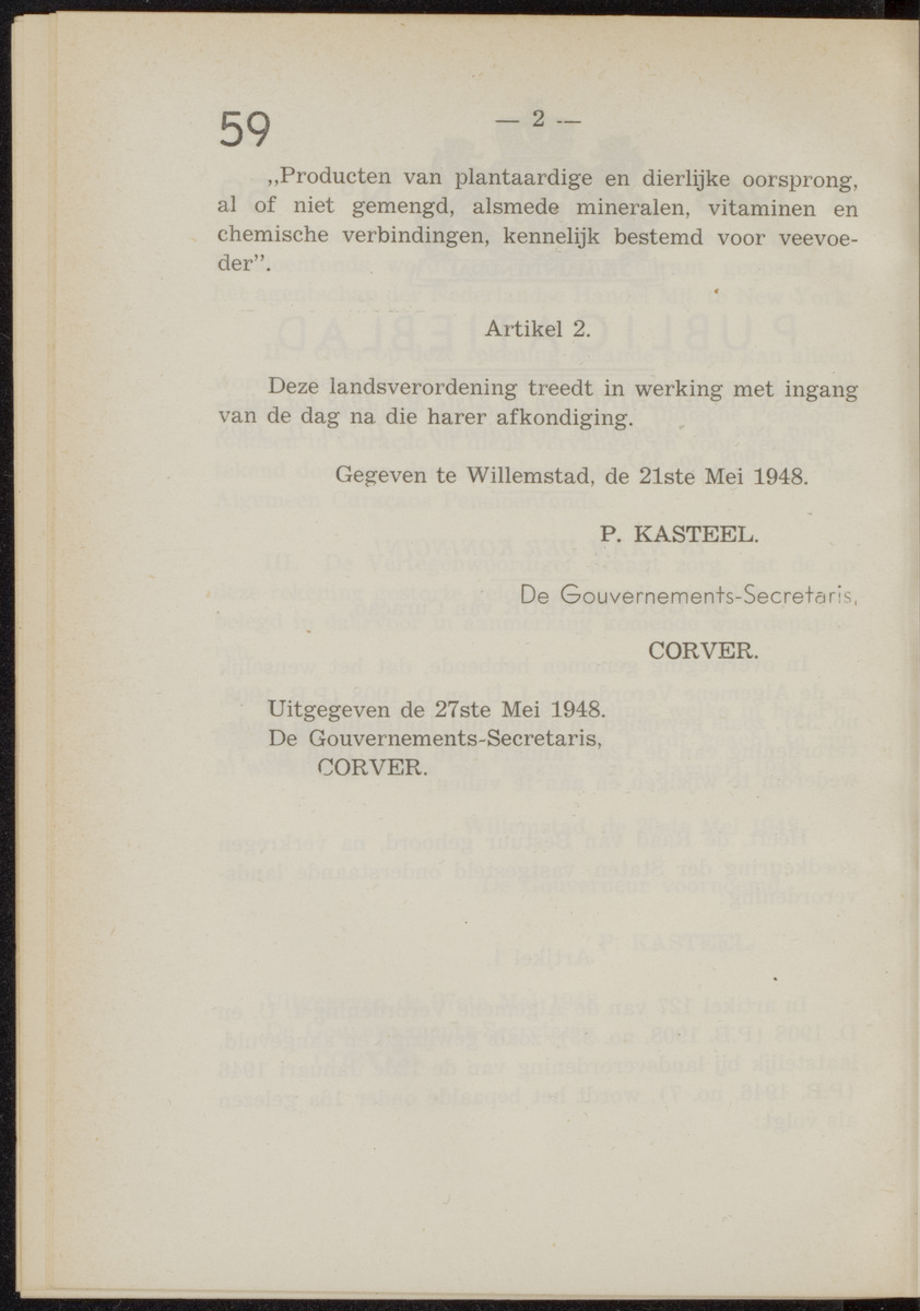 Publicatieblad van Curaçao en onderhoorigheden, behelzende de publicatien, notificatien, reglementen ... voor die bezittingen uitgevaardigd in de jaren .. - 
