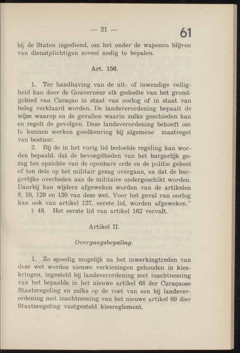 Publicatieblad van Curaçao en onderhoorigheden, behelzende de publicatien, notificatien, reglementen ... voor die bezittingen uitgevaardigd in de jaren .. - 
