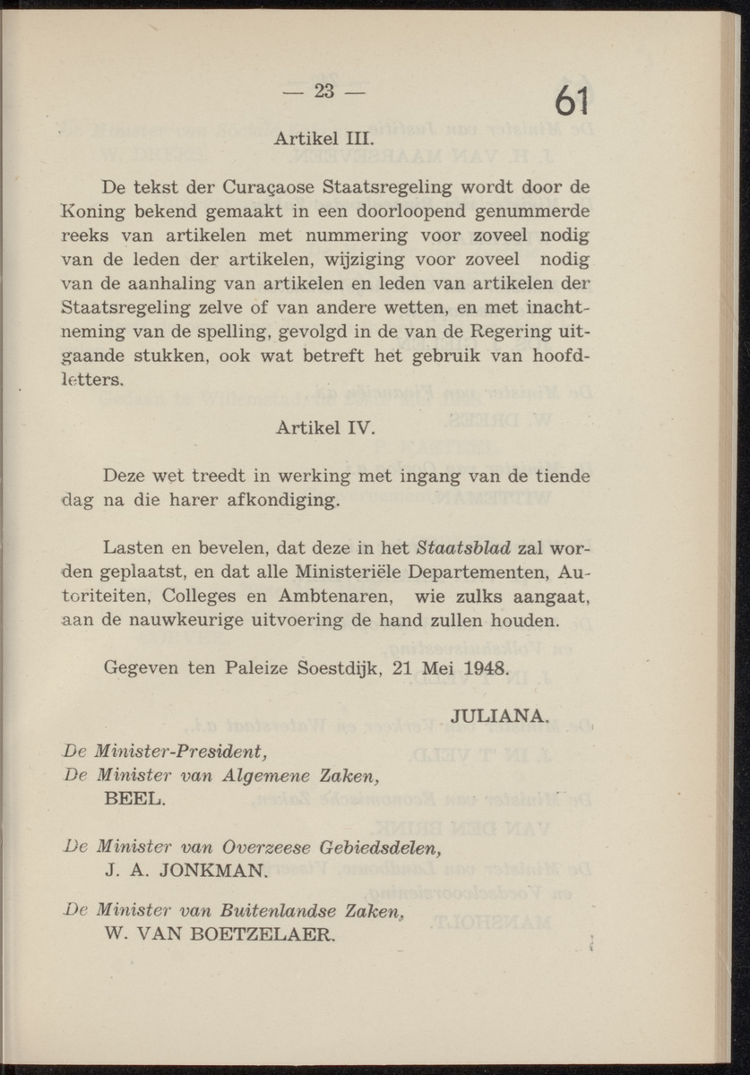 Publicatieblad van Curaçao en onderhoorigheden, behelzende de publicatien, notificatien, reglementen ... voor die bezittingen uitgevaardigd in de jaren .. - 