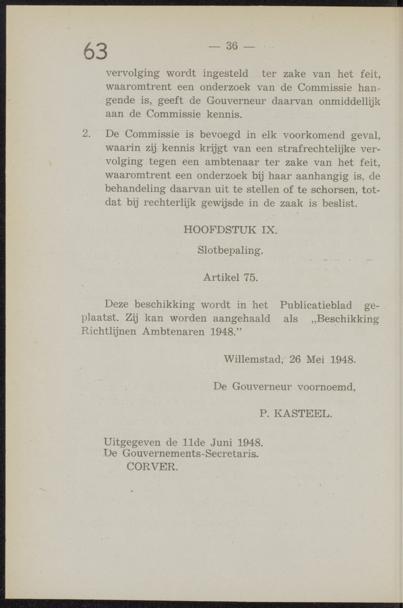 Publicatieblad van Curaçao en onderhoorigheden, behelzende de publicatien, notificatien, reglementen ... voor die bezittingen uitgevaardigd in de jaren .. - 