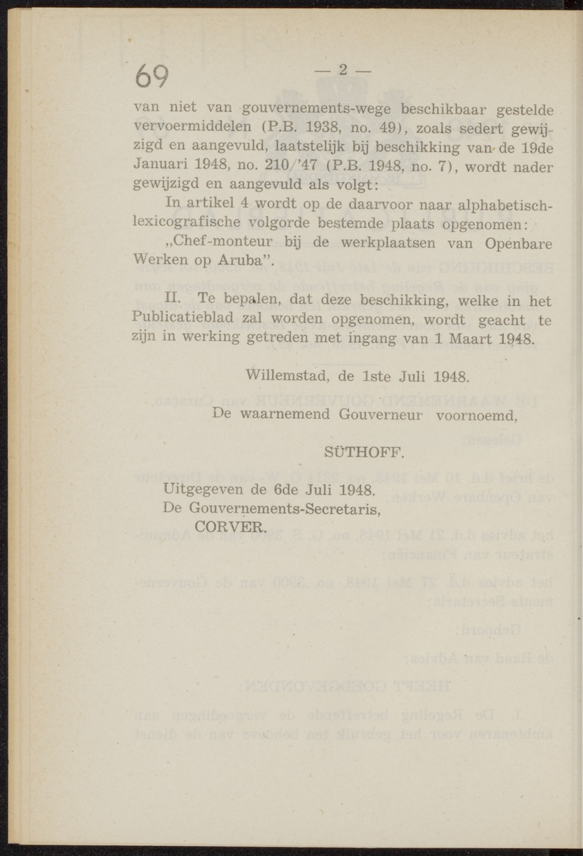 Publicatieblad van Curaçao en onderhoorigheden, behelzende de publicatien, notificatien, reglementen ... voor die bezittingen uitgevaardigd in de jaren .. - 