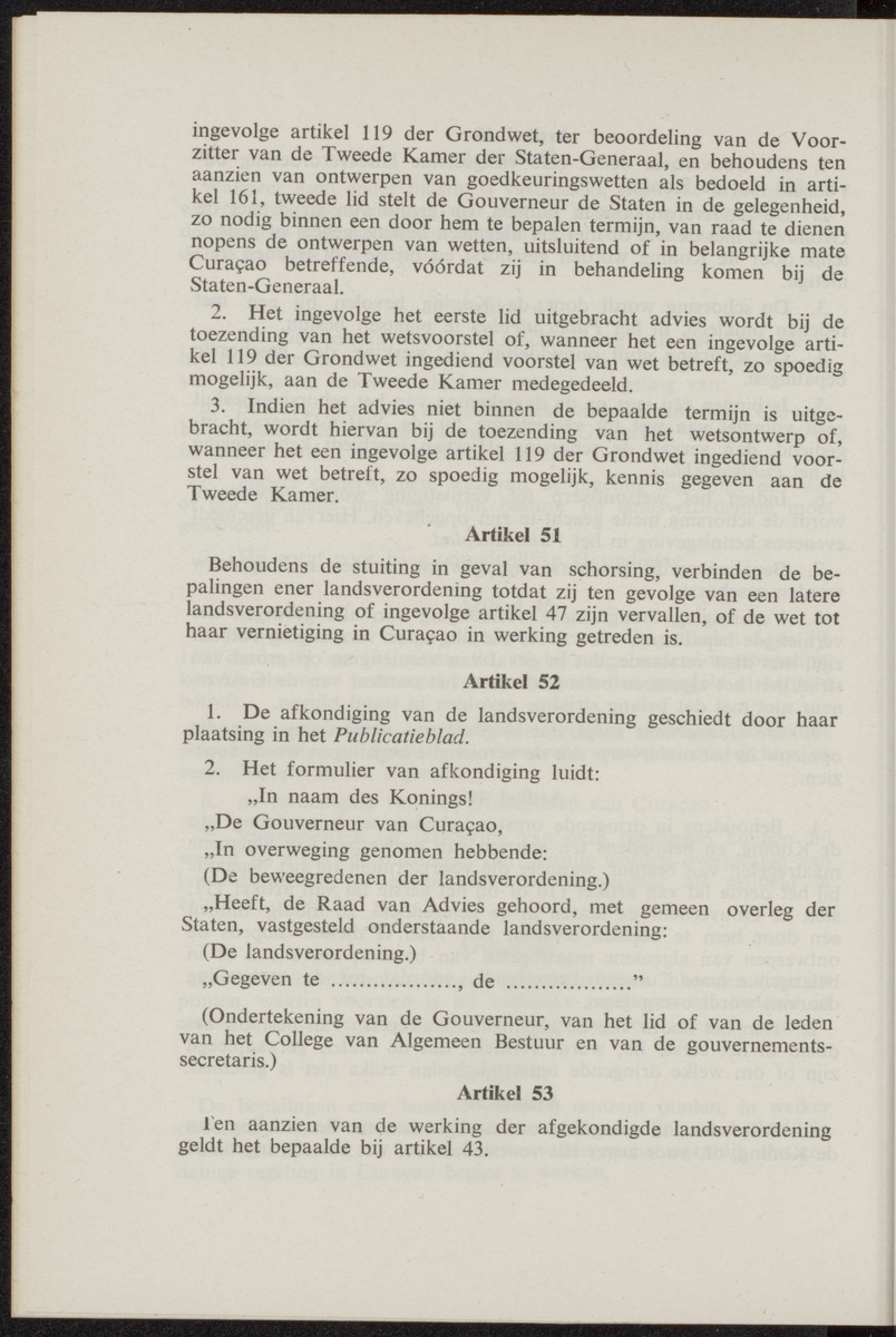 Publicatieblad van Curaçao en onderhoorigheden, behelzende de publicatien, notificatien, reglementen ... voor die bezittingen uitgevaardigd in de jaren .. - 