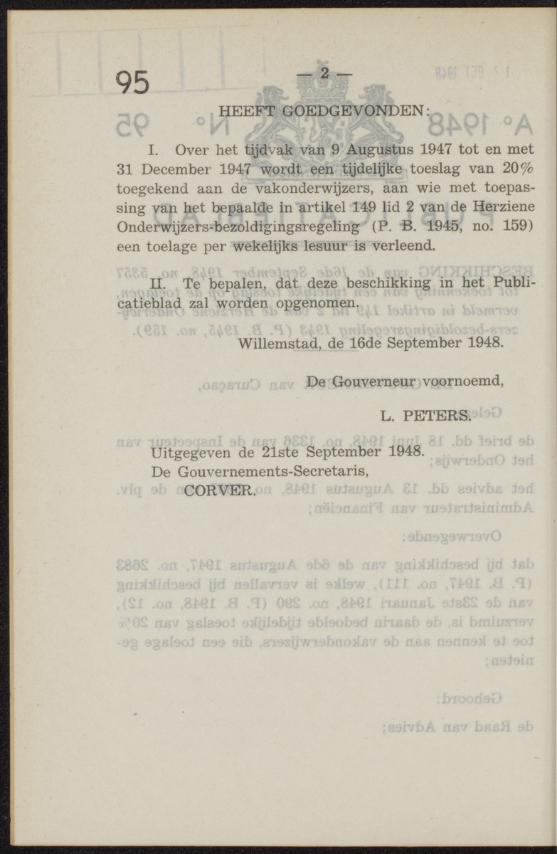 Publicatieblad van Curaçao en onderhoorigheden, behelzende de publicatien, notificatien, reglementen ... voor die bezittingen uitgevaardigd in de jaren .. - 