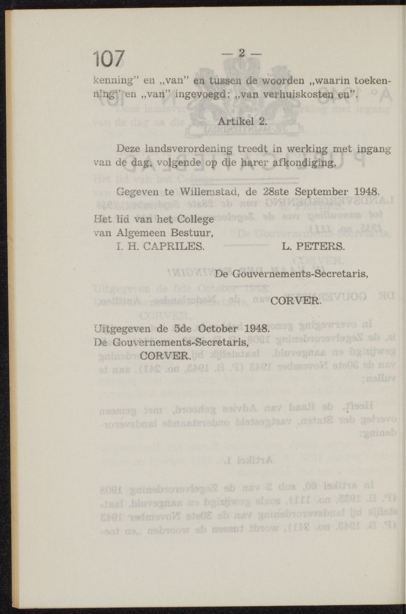 Publicatieblad van Curaçao en onderhoorigheden, behelzende de publicatien, notificatien, reglementen ... voor die bezittingen uitgevaardigd in de jaren .. - 