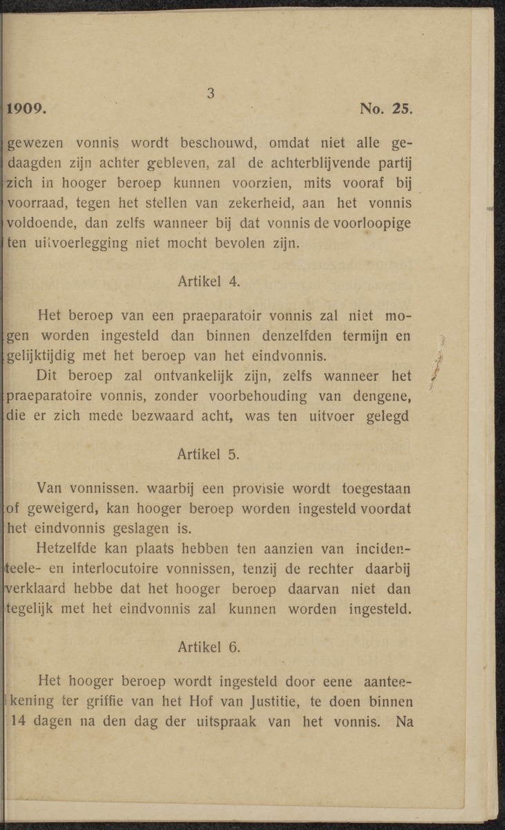 [Regeling van de rechtsmacht van den Hoogen raad der Nederlanden in de koloniën Suriname en Curaçao] - 
