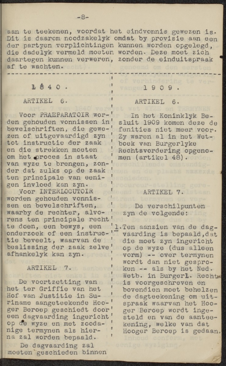 [Regeling van de rechtsmacht van den Hoogen raad der Nederlanden in de koloniën Suriname en Curaçao] - 