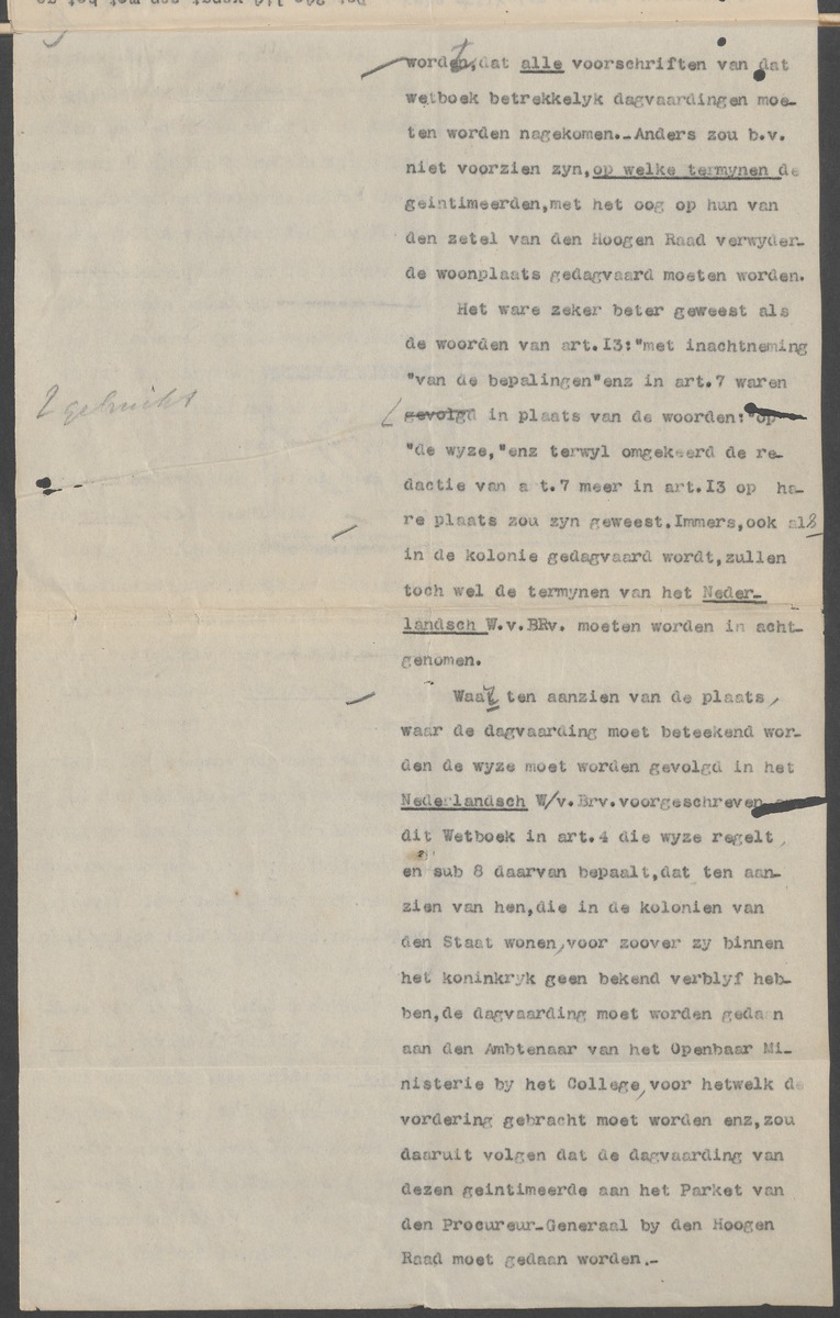 [Regeling van de rechtsmacht van den Hoogen raad der Nederlanden in de koloniën Suriname en Curaçao] - 