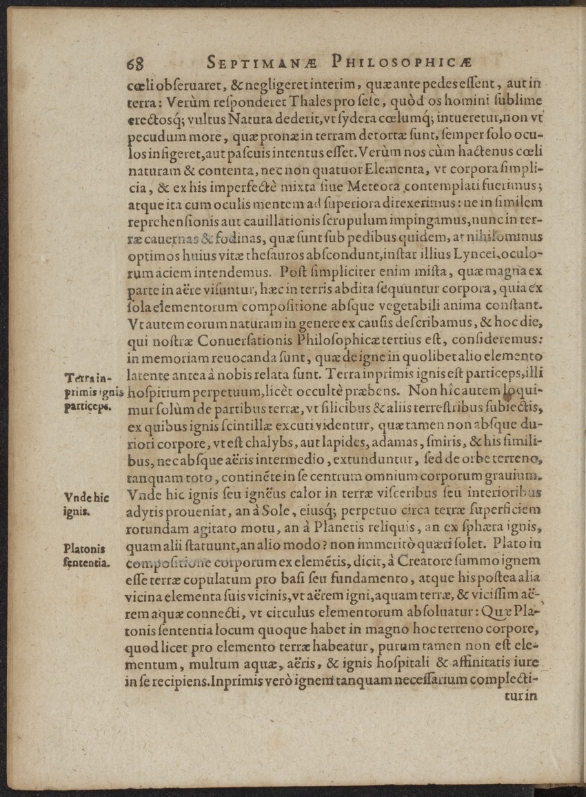 Septimana Philosophica, qua Aenigmata aureola de omni naturae genere a Salomone ... et ... Regina Saba, nec non Hyramo ... in modum Colloquii proponuntur & enodantur - 