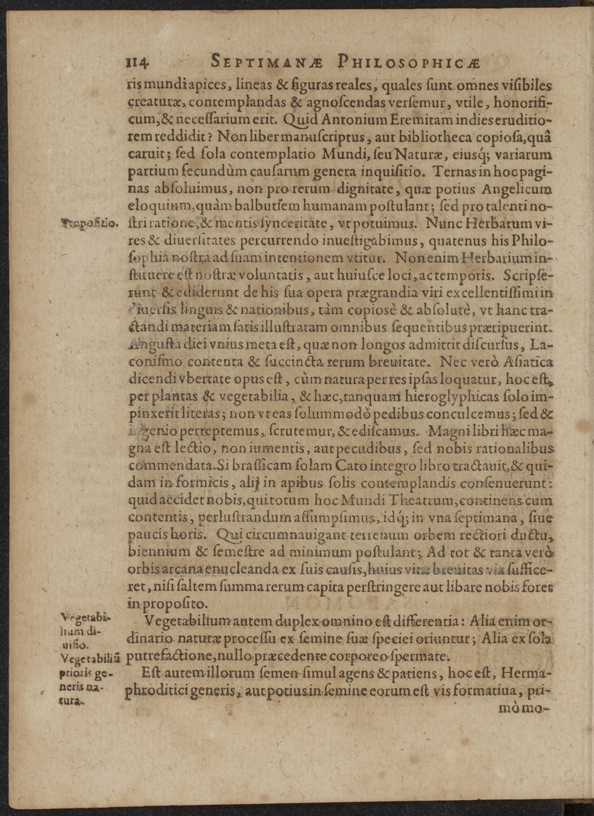 Septimana Philosophica, qua Aenigmata aureola de omni naturae genere a Salomone ... et ... Regina Saba, nec non Hyramo ... in modum Colloquii proponuntur & enodantur - 
