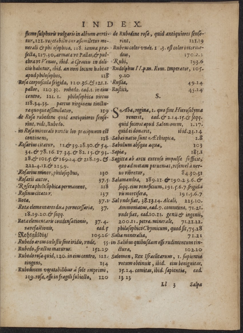 Septimana Philosophica, qua Aenigmata aureola de omni naturae genere a Salomone ... et ... Regina Saba, nec non Hyramo ... in modum Colloquii proponuntur & enodantur - 