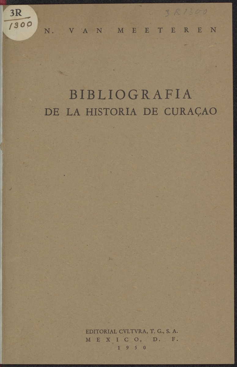 Bibliografia de la historia de Curaçao - 