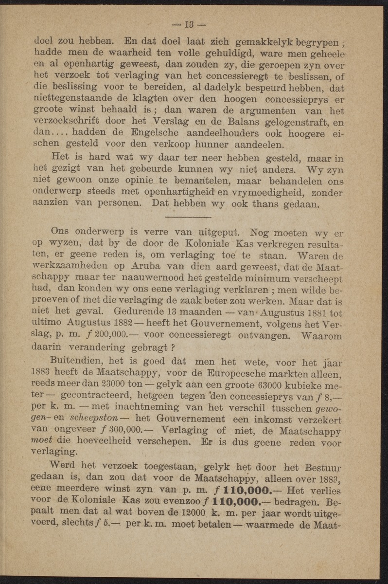Een gevaar voor onze koloniale begrooting - 