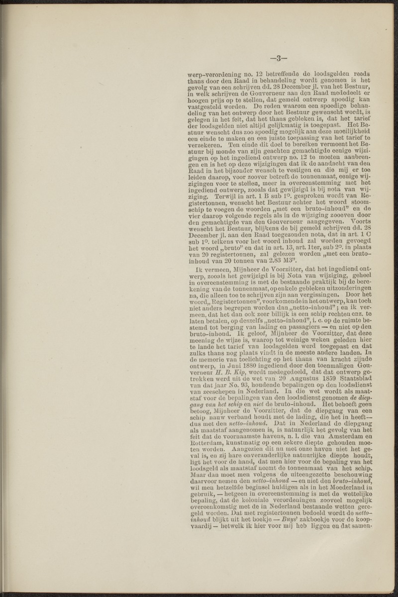 Notulen der zittingen - 