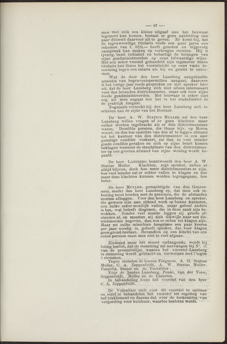 Notulen der zittingen - 