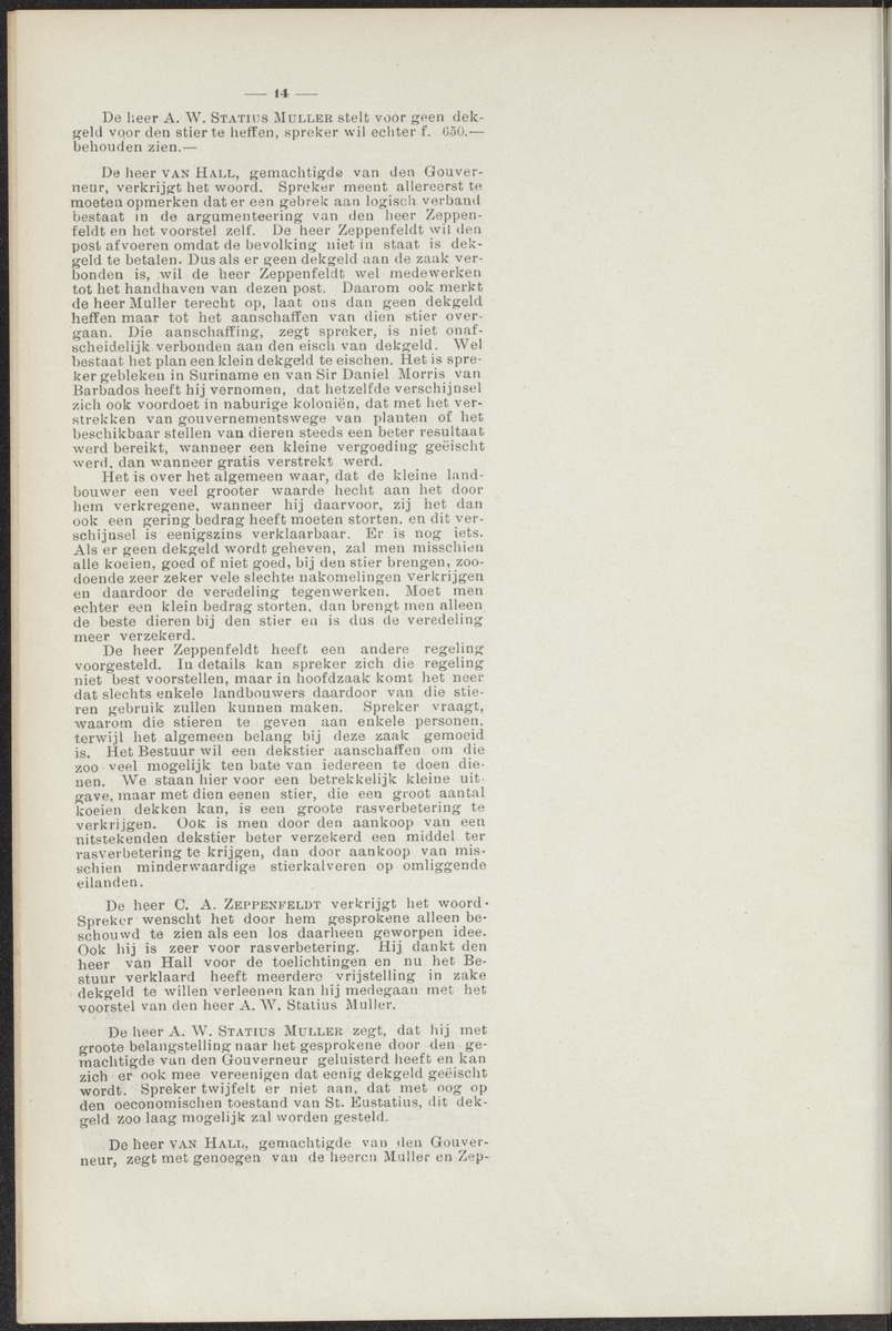 Notulen der zittingen - 