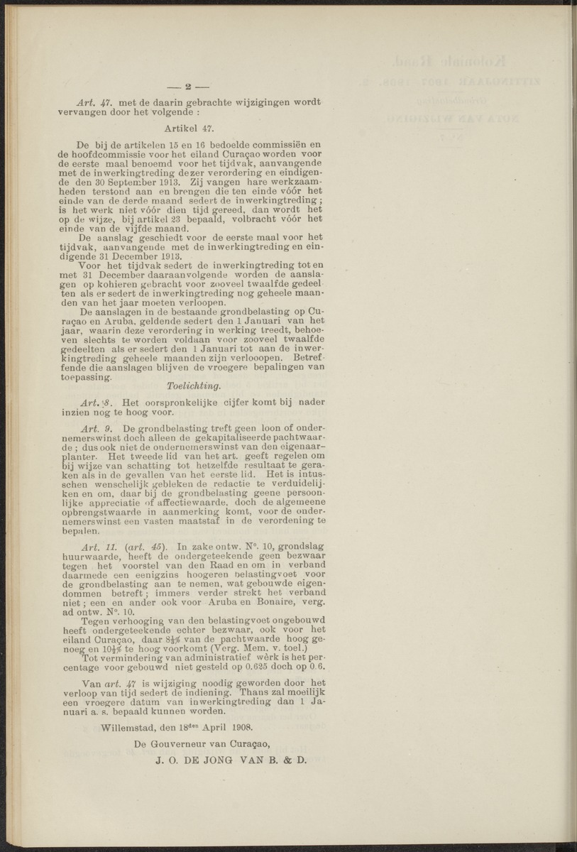 Notulen der zittingen - 