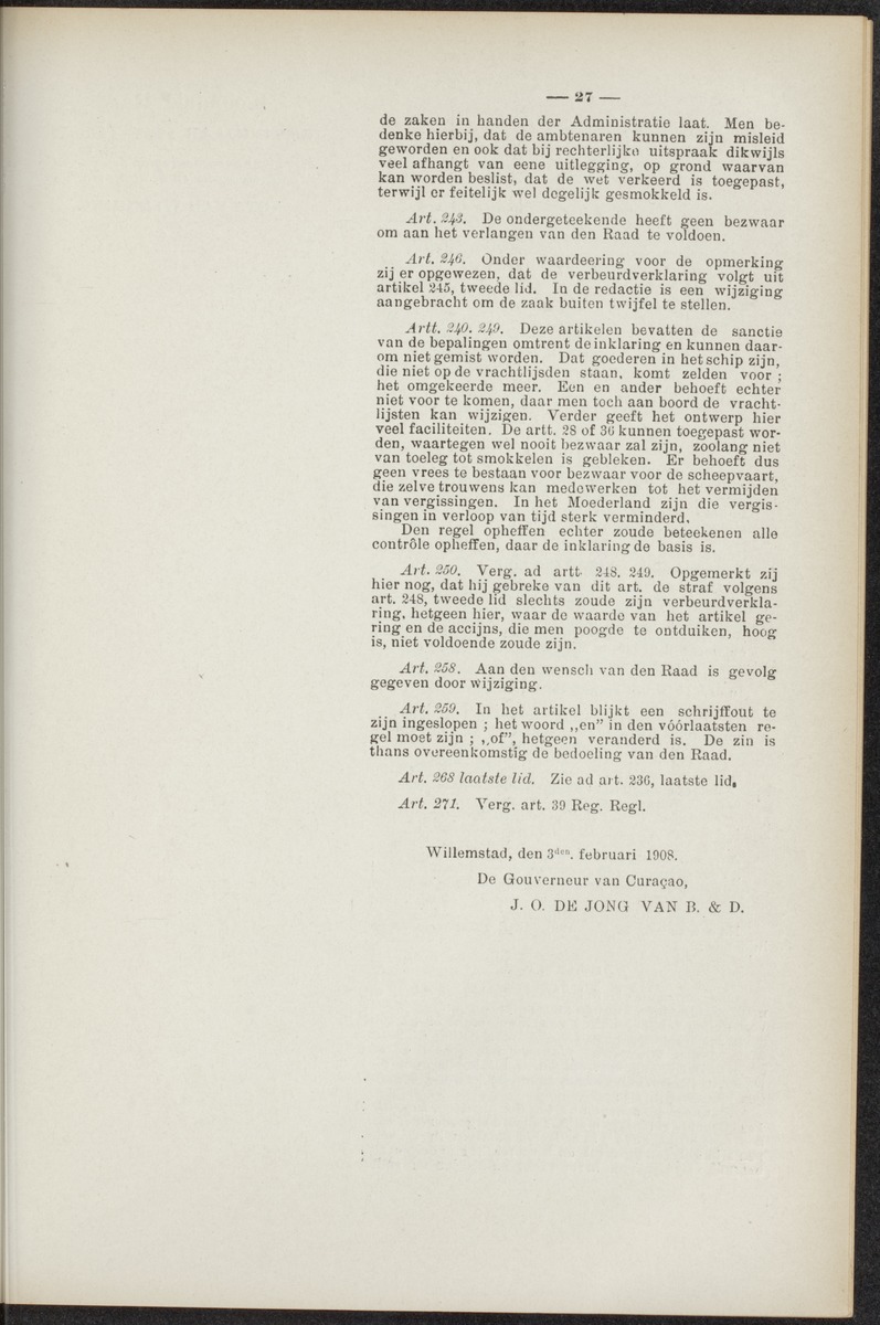 Notulen der zittingen - 