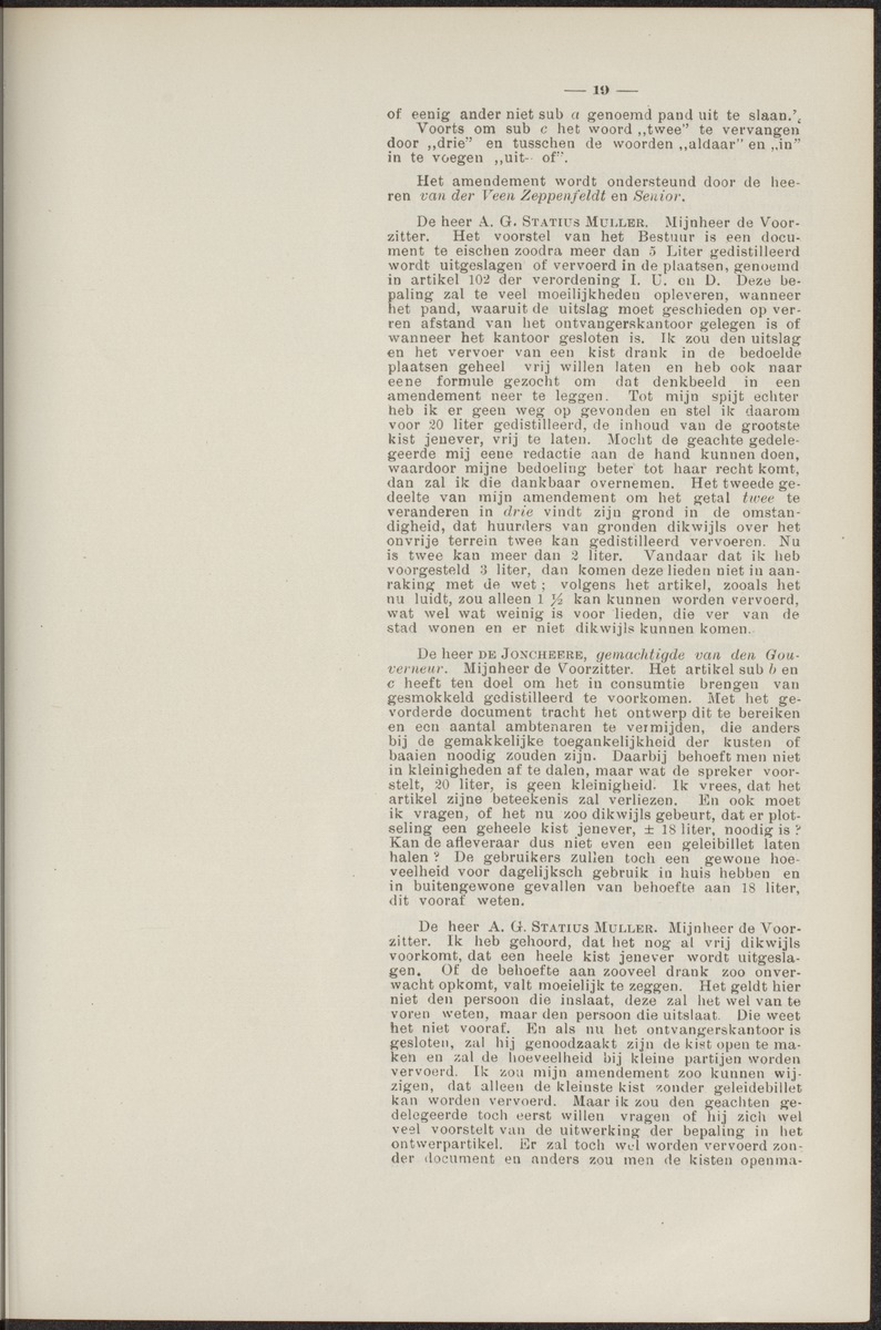 Notulen der zittingen - 