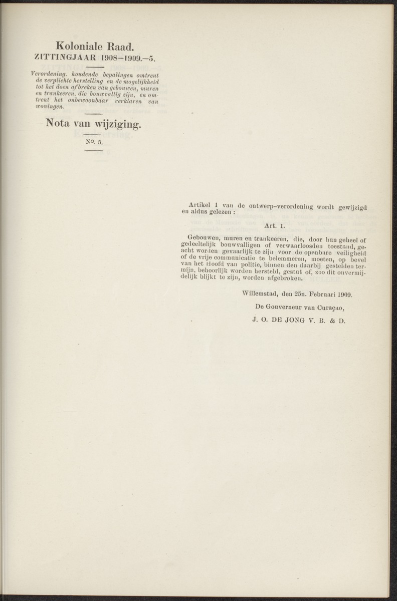Notulen der zittingen - 