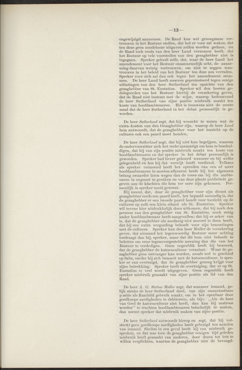 Notulen der zittingen - 