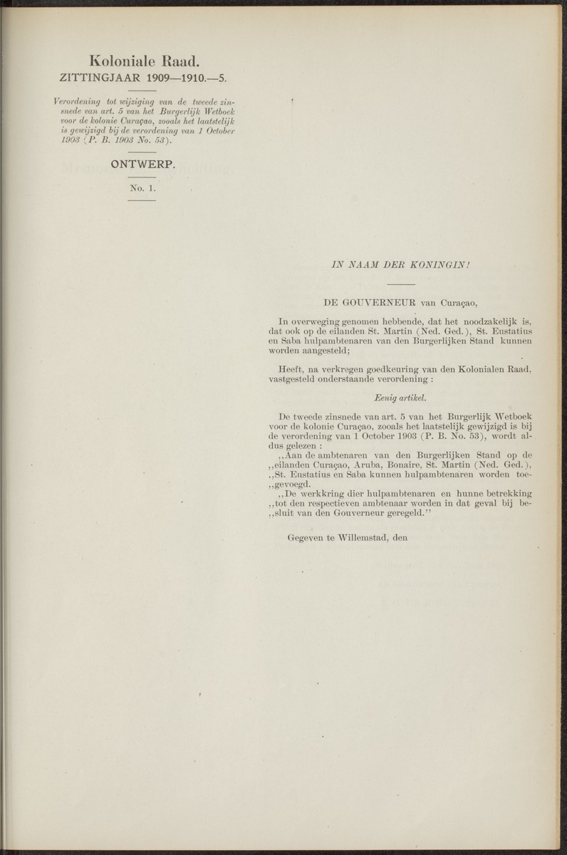 Notulen der zittingen - 
