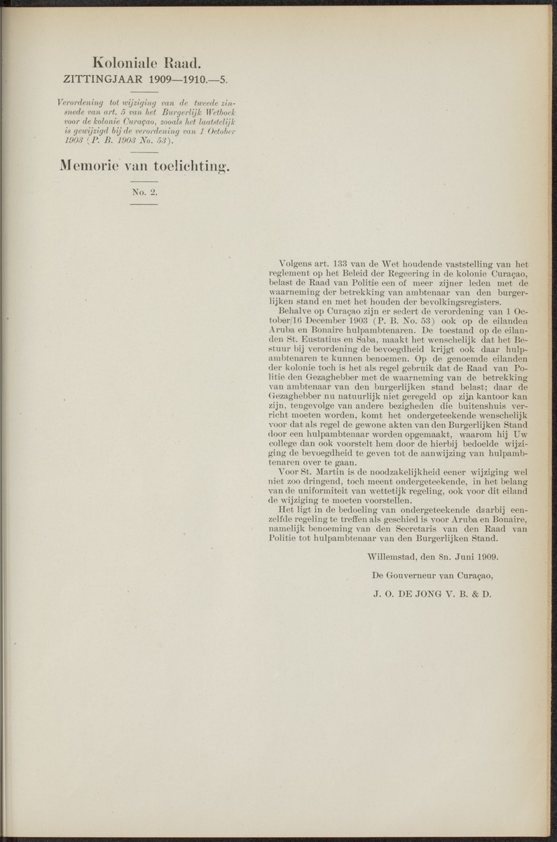 Notulen der zittingen - 