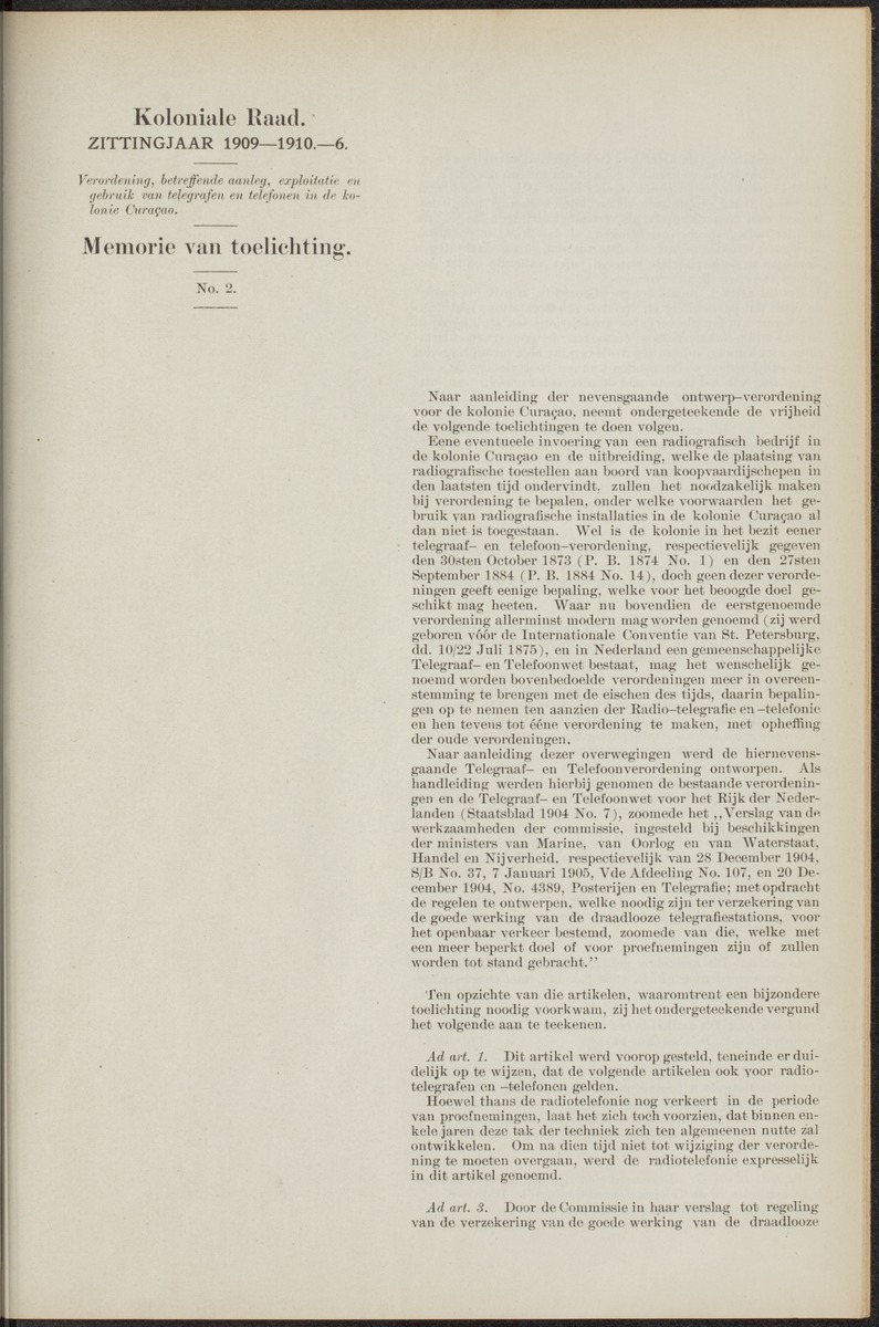 Notulen der zittingen - 