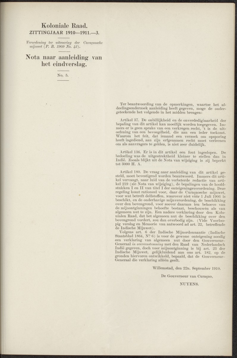 Notulen der zittingen - 