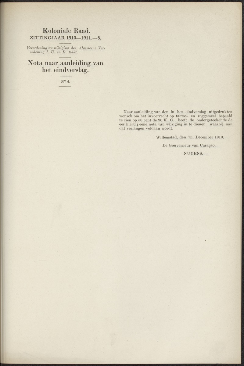 Notulen der zittingen - 