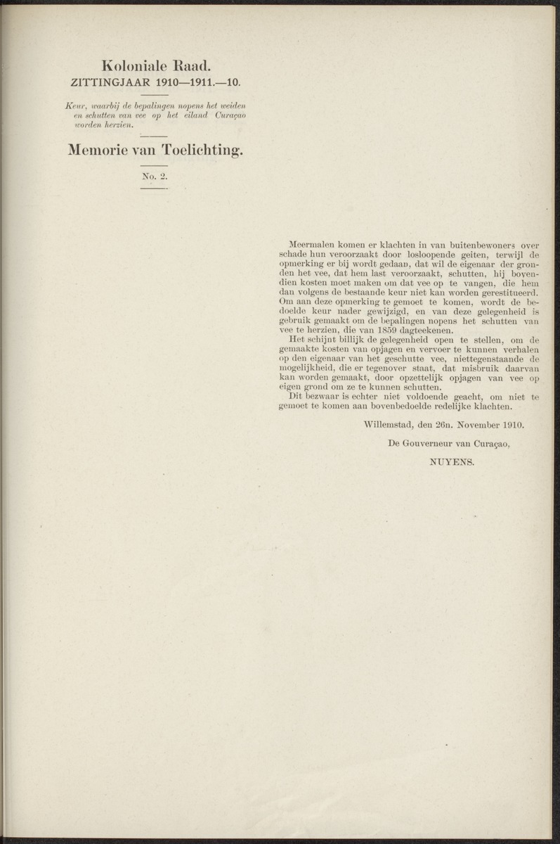 Notulen der zittingen - 