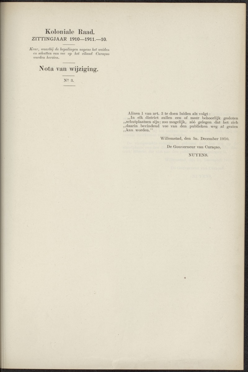 Notulen der zittingen - 