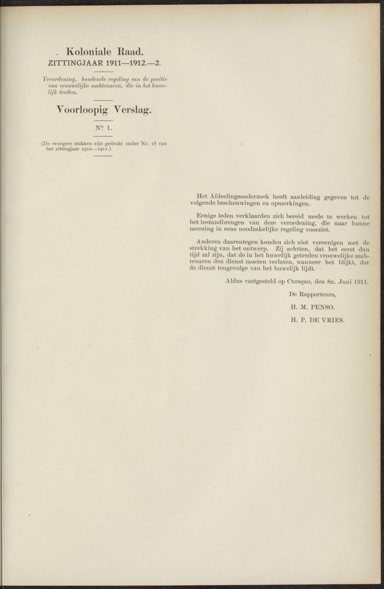 Notulen der zittingen - 