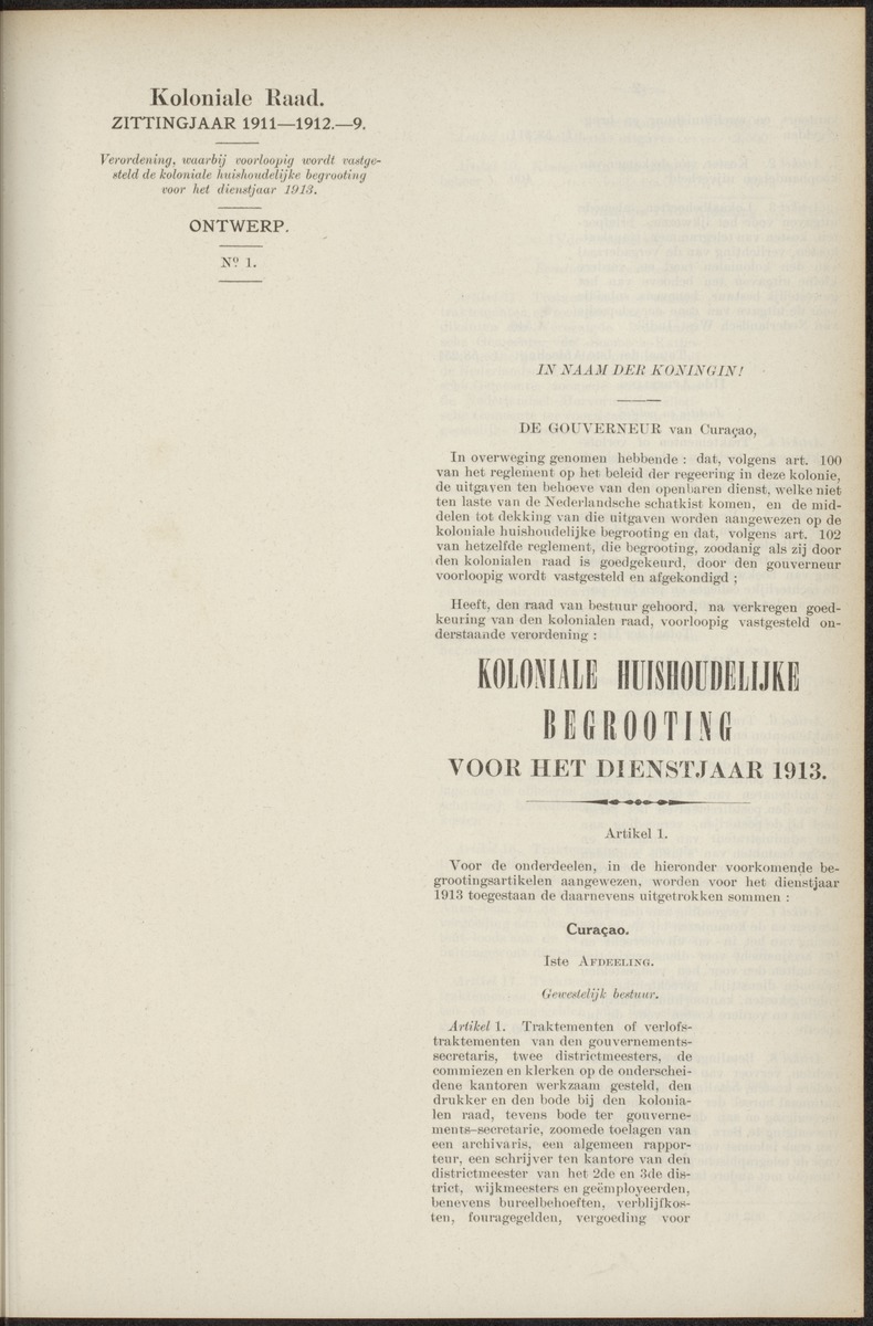 Notulen der zittingen - 