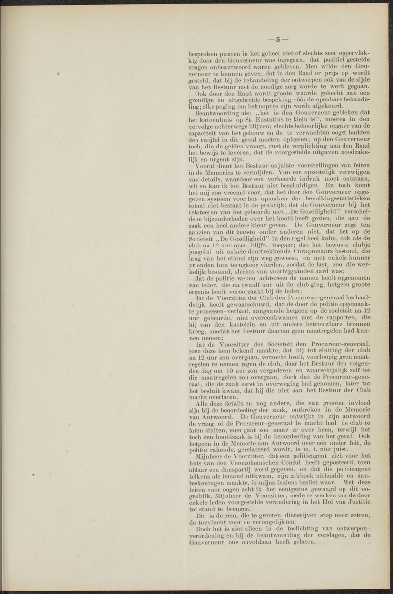 Notulen der zittingen - 